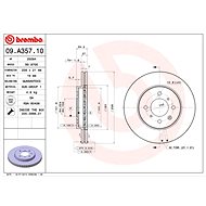 BREMBO brake disc 09. A357.10, set of 2 - Brake Disc