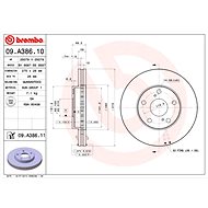 BREMBO brake disc 09. A386.11, set of 2 - Brake Disc