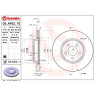 BREMBO brake disc 09. A402.11, set of 2 - Brake Disc