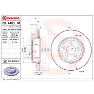 BREMBO brake disc 09. A405.11, set of 2 - Brake Disc