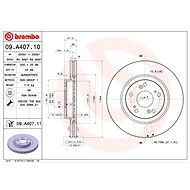 BREMBO brake disc 09. A407.11, set of 2 - Brake Disc