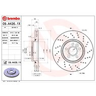 BREMBO brake disc 09. A426.1X, set of 2 - Brake Disc