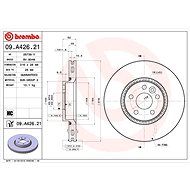 BREMBO brake disc 09. A426.21, set of 2 - Brake Disc