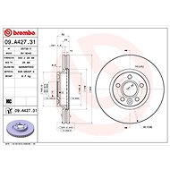 BREMBO brake disc 09. A427.31, set of 2 - Brake Disc
