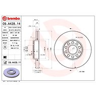BREMBO brake disc 09. A428.11, set of 2 - Brake Disc