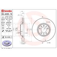 BREMBO brake disc 09. A430.10, set of 2 - Brake Disc
