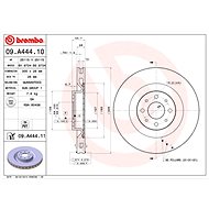 BREMBO brake disc 09. A444.10, set of 2 - Brake Disc