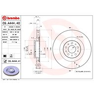 BREMBO brake disc 09. A444.41, set of 2 - Brake Disc