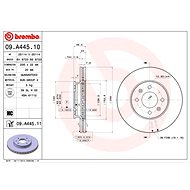 BREMBO brake disc 09. A445.11, set of 2 - Brake Disc