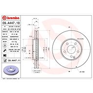 BREMBO brake disc 09. A447.11, set of 2 - Brake Disc
