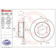BREMBO brake disc 09. A451.10, set of 2 - Brake Disc