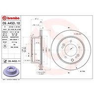 BREMBO brake disc 09. A453.10, set of 2 - Brake Disc
