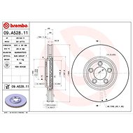 BREMBO brake disc 09. A528.11, set of 2 - Brake Disc