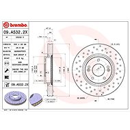 BREMBO brake disc 09. A532.2X, set of 2 - Brake Disc