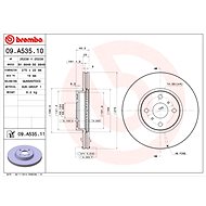 BREMBO brake disc 09. A535.11, set of 2 - Brake Disc