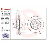 BREMBO brake disc 09. A597.10, set of 2 - Brake Disc