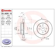 BREMBO brake disc 09. A606.10, set of 2 - Brake Disc