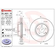 BREMBO brake disc 09. A621.11, set of 2 - Brake Disc