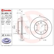 BREMBO brake disc 09. A634.11, set of 2 - Brake Disc