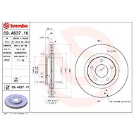 BREMBO brake disc 09. A637.10, set of 2 - Brake Disc