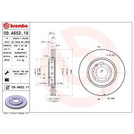 BREMBO brake disc 09. A652.11, set of 2 - Brake Disc