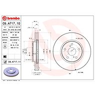 BREMBO brake disc 09. A717.11, set of 2 - Brake Disc
