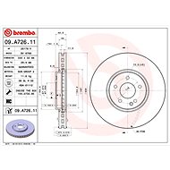 BREMBO brake disc 09. A726.11, set of 2 - Brake Disc
