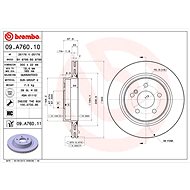 BREMBO brake disc 09. A760.11, set of 2 - Brake Disc