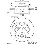 BREMBO brake disc 09. A761.11, set of 2 - Brake Disc