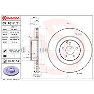 BREMBO brake disc 09. A817.21, set of 2 - Brake Disc