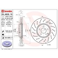 BREMBO brake disc 09. A828.11, set of 2 - Brake Disc