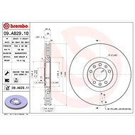 BREMBO brake disc 09. A829.11, set of 2 - Brake Disc