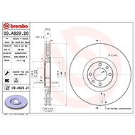 BREMBO brake disc 09. A829.20, set of 2 - Brake Disc