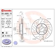 BREMBO brake disc 09. A905.1X, set of 2 - Brake Disc