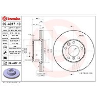 BREMBO brake disc 09. A917.11, set of 2 - Brake Disc