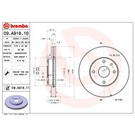 BREMBO brake disc 09. A918.10, set of 2 - Brake Disc