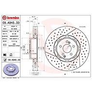 BREMBO brake disc 09. A945.33, set of 2 - Brake Disc