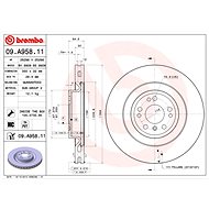 BREMBO brake disc 09. A958.11, set of 2 - Brake Disc