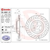 BREMBO brake disc 09. A961.21, set of 2 - Brake Disc