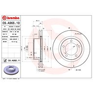 BREMBO brake disc 09. A966.10, set of 2 - Brake Disc