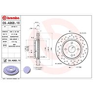 BREMBO brake disc 09. A968.1X, set of 2 - Brake Disc
