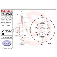BREMBO brake disc 09. A971.11, set of 2 - Brake Disc