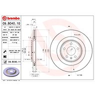 BREMBO brake disc 09. B040.10, set of 2 - Brake Disc