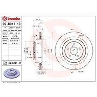 BREMBO brake disc 09. B041.10, set of 2 - Brake Disc