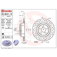 BREMBO brake disc 09. B041.1X, set of 2 - Brake Disc