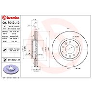 BREMBO brake disc 09. B042.11, set of 2 - Brake Disc