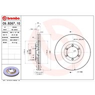 BREMBO brake disc 09. B267.10, set of 2 - Brake Disc