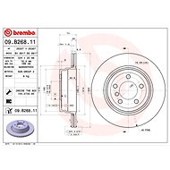 BREMBO brake disc 09. B268.11, set of 2 - Brake Disc