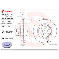 BREMBO brake disc 09. B270.10, set of 2 - Brake Disc