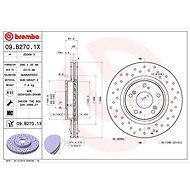 BREMBO brake disc 09. B270.1X, set of 2 - Brake Disc